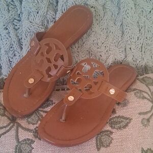 Tory Burch Tan Leather Sandals